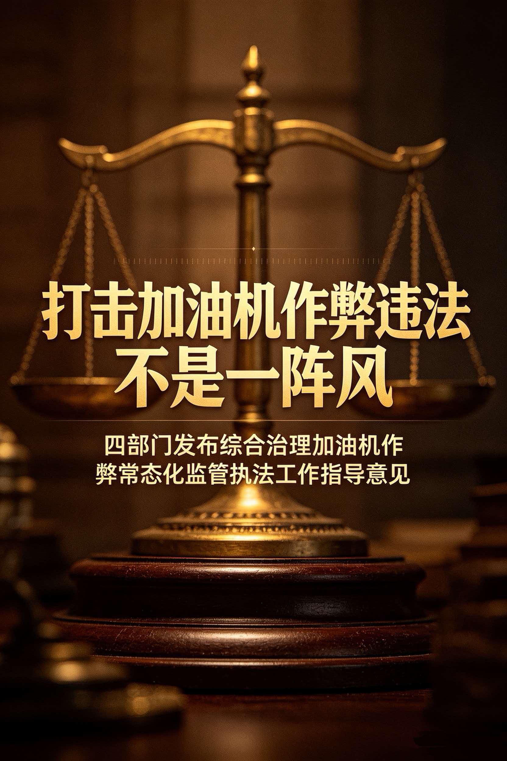 “打击加油机作弊违法不是一阵风” 四部门